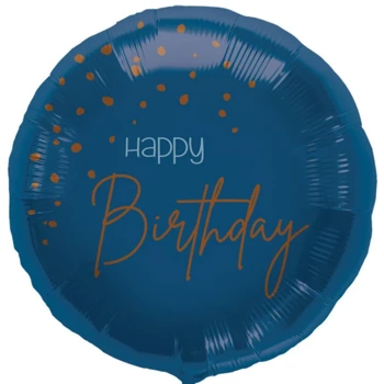 Balon 18'' Elegant True Blue Birthday