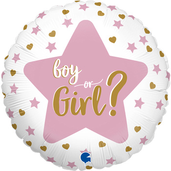 Balon Grabo 18" Gender Reveal ( dwustronny) 