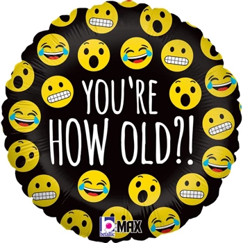 Balon Grabo Emoji How Old? 18"