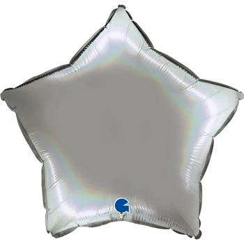 Balon Grabo Gwiazda Pure Platinum 18'' - 46 cm