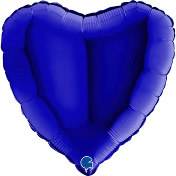 Balon Grabo Serce Granatowe 18'' - 46 cm 