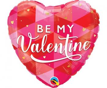 Balon foliowy 18" QL HRT "Be My Valentine"