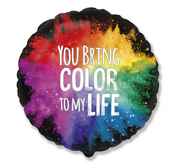 Balon foliowy 18 cali FX - You bring color to my life