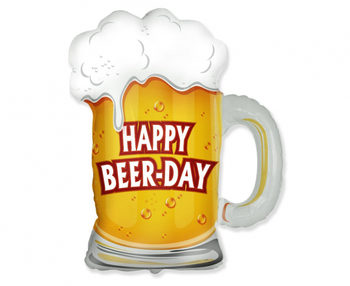 Balon foliowy 24 cale FX - Kufel: Happy Beer-Day, pakowany