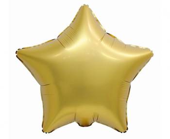 Balon foliowy B&C "Gwiazda", matowa, antyczne złoto, 19"