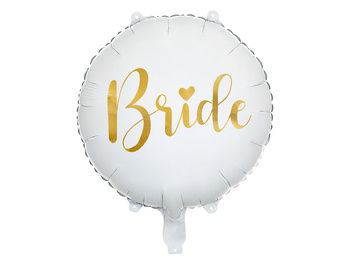 Balon foliowy Bride 45 cm, biały