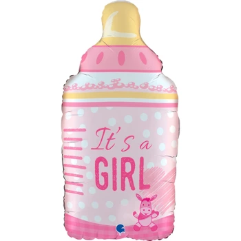 Balon foliowy Butelka It's A Girl 25" - 64 cm