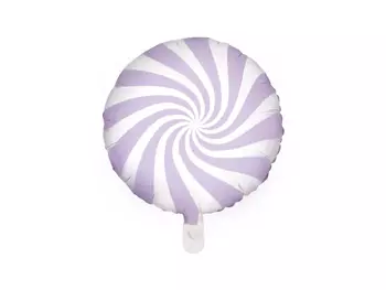 Balon foliowy Cukierek, 35cm, jasny liliowy