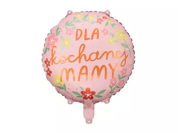 Balon foliowy ''Dla kochanej mamy'', 45 cm, mix