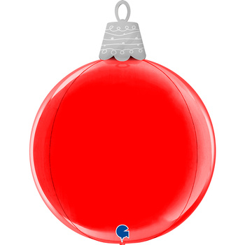 Balon foliowy Grabo 21'', Christmas Ball Red 4D