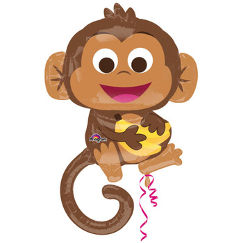 Balon foliowy Happy Monkey, 63 cm x 91 cm