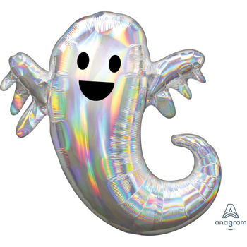 Balon foliowy Holographic Iridescent Ghost 63 x 71 cm