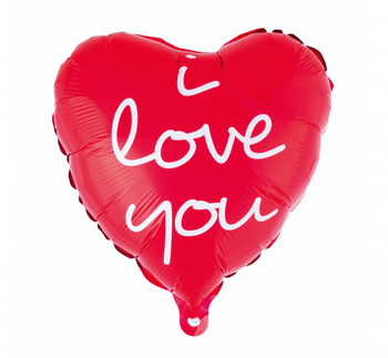 Balon foliowy "I Love You (nadruk)", 18"