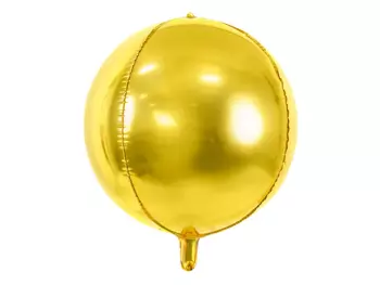 Balon foliowy Kula, 40cm, złoty