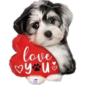 Balon foliowy Pies Love You Puppy 24" - 61 cm