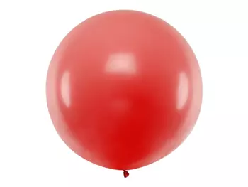 Balon okrągły 1m, Pastel Red