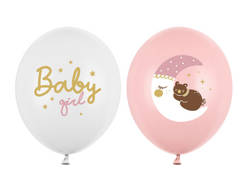 Balony 30 cm, Baby girl, mix