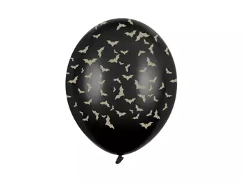 Balony 30 cm, Nietoperze, Pastel Black