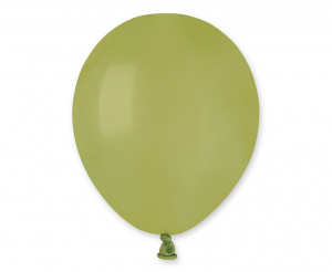 Balony A50 pastel 5" - zielone oliwkowe 98/ 100 szt.