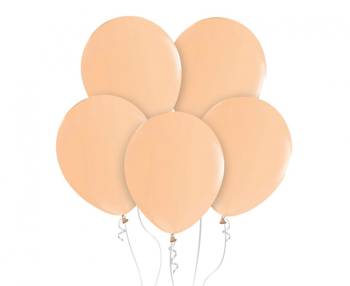 Balony Beauty&Charm, makaronowe, łososiowe 18" / 5 szt.