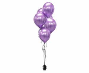 Balony Beauty&Charm, platynowe fioletowe 12"/ 7 szt.