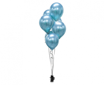 Balony Beauty&Charm, platynowe niebieskie 12"/ 50 szt.