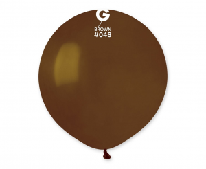 Balony G150 pastel 19" - brązowe 48/50 szt.