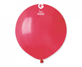 Balony G150 pastel 19" - czerwone 05/ 50 szt.