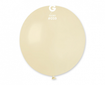 Balony G150 pastel 19" - kość słoniowa 59 / 1 szt 