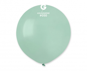 Balony G150 pastel 19" - turkusowo-zielone 50/ 1 szt.