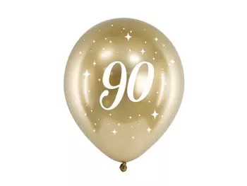 Balony Glossy 30cm, 90, złoty