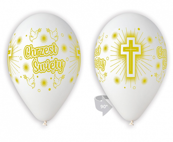 Balony Premium Chrzest, 12 cali/ 5 szt.