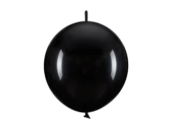 Balony z łącznikiem, 33 cm, czarny