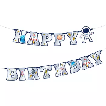 Baner Happy Birthday Kosmos 220x16cm