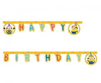 Banner Minions 2 The Rise of Gru - Happy Birthday, 200 cm