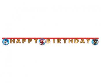 Banner Sonic - Happy Birthday