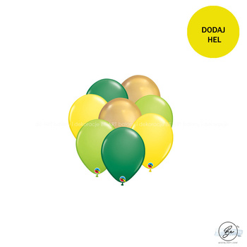 Bukiet balonowy Tropical & Gold 8 szt