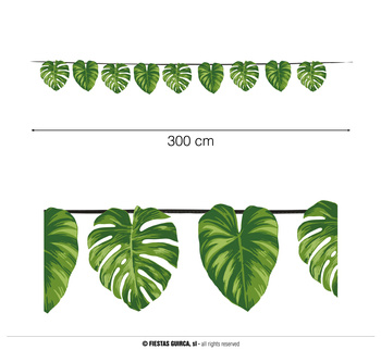 Girlanda Tropikalne liście, 3m