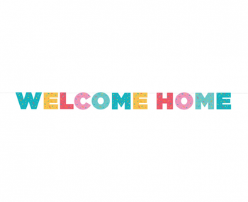 Girlanda papierowa Welcome home, 250 cm