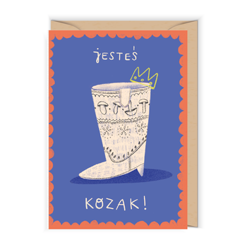 Kartka "Jesteś kozak"