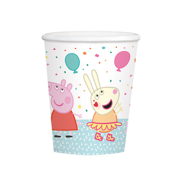 Kubeczki papierowe Peppa Pig 250 ml, 8szt