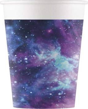 Kubeczki papierowe, galaxy, 200ml, 8szt.