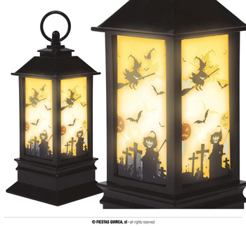 Lampion dekoracyjny na Halloween led, 18x9 cm 