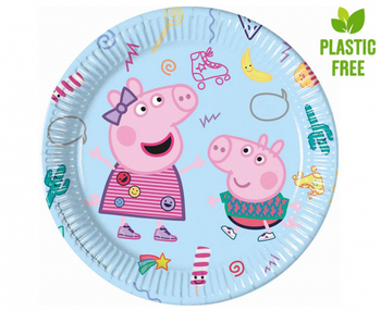 Talerzyki papierowe Peppa Pig, 23 cm, 8 szt.