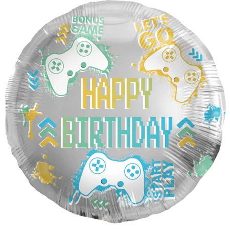 Balon 18'' Game Pad Birthday