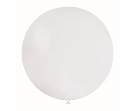 Balon G30 pastel kula 0.80m - biała 01