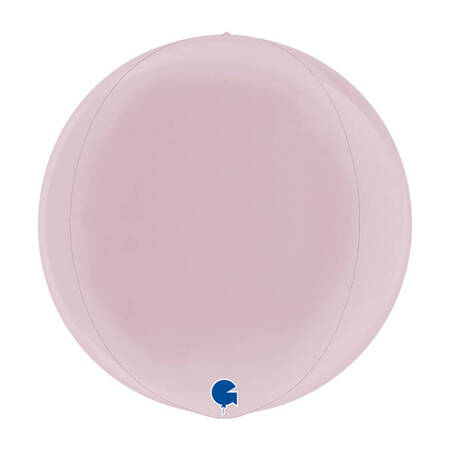 Balon Grabo 15'' Globe Pastel Pink 4D Pakowany 