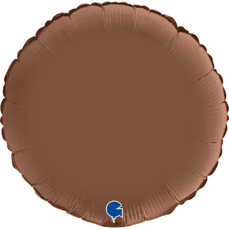 Balon Grabo 18'' Okrągły Satin Chocolate (satynowy czekoladowy)