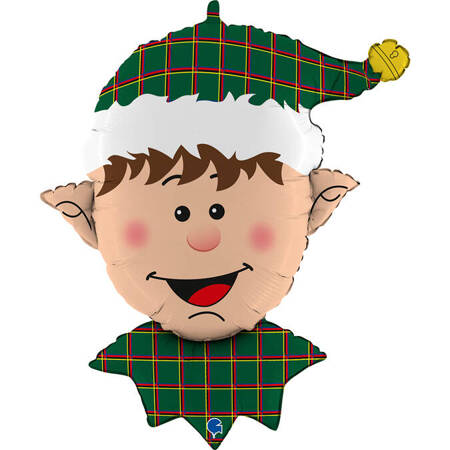 Balon Grabo 32" Tartan Elf Head 