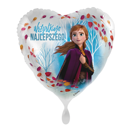 Balon foliowy 18" - Frozen Ana "Wszystkiego najlepszego"